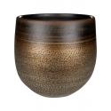 Pot Mya Deep Champagne 22x20 cm ronde bruine bloempot voor binnen