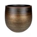 Pot Mya Deep Champagne 26x26 cm ronde bruine bloempot voor binnen