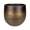 Pot Mya Deep Champagne 31x28 cm ronde bruine bloempot voor binnen