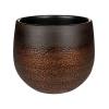 Pot Mya Shiny Mocha 15x13 cm ronde bruine bloempot voor binnen