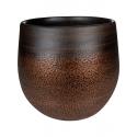 Pot Mya Shiny Mocha 22x20 cm ronde bruine bloempot voor binnen