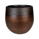 Pot Mya Shiny Mocha 31x28 cm ronde bruine bloempot voor binnen