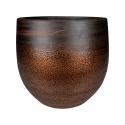 Pot Mya Shiny Mocha 36x32 cm ronde bruine bloempot voor binnen