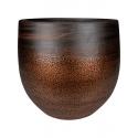 Pot Mya Shiny Mocha 42x38 cm ronde bruine bloempot voor binnen