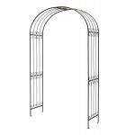 York zwart roest 140x40x234 cm metalen rozenboog