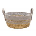 Bowl Hayden Swirl Plantenmand M 23x11 cm grijs