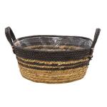 Bowl Hayden Swirl Plantenmand M 23x11 cm zwart