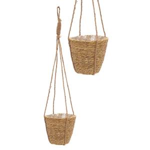 Hangpot Hayden Swirl Plantenmand 18x16 cm naturel