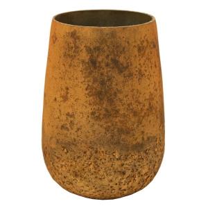 Vase Marhaba Cone Amber M 12x18 cm oranje glazen vaas