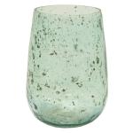 Vase Marhaba Cone Blue L 18x25 cm blauwe glazen vaas