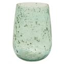 Vase Marhaba Cone Blue M 12x18 cm blauwe glazen vaas