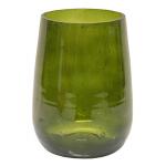 Vase Marhaba Cone Green L 18x25 cm groene glazen vaas