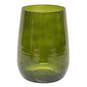 Vase Marhaba Cone Green M 12x18 cm groene glazen vaas