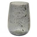 Vase Marhaba Cone Grey S 10x14 cm grijze glazen vaas