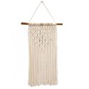 Wandhanger Xana Macrame L 50x80 cm créme witte muurdecoratie