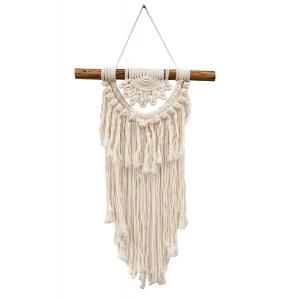 Wandhanger Xana Macrame M 40x60 cm créme witte muurdecoratie