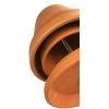 Plantenwinkel Terracotta kachel M 25 cm bloempot kachel met dubbele wand incl. 5 waxinelichten