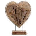 Deco Hart houten beeld 50 cm