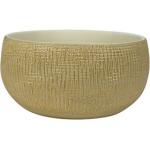 Bowl Ryan Shiny Sand 26 cm ronde zandkleurige bloempot voor binnen