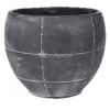 Ter Steege Detroit earth pot 18x18x14 cm Grey bloempot binnen