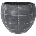 Ter Steege Detroit earth pot 21x21x16 cm Grey bloempot binnen