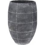 Ter Steege Detroit earth pot high 19x19x27 cm Grey hoge bloempot binnen