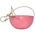 Artstone fiona hanging basket roze M