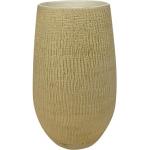 Hoge pot Ryan Shiny Sand 18 cm ronde zandkleurige bloempot voor binnen