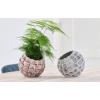 Hoge pot Square design blue bloempot binnen 17 cm