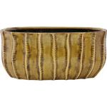 Planter laag Manon ochre bloempot binnen 29 cm ovaal