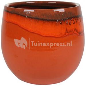 Pot Charlotte orange bloempot binnen 29 cm