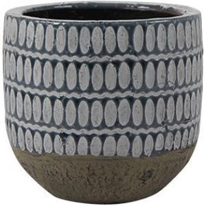 Pot Elin denim bloempot binnen 14 cm