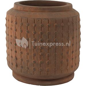 Pot Ralf cylinder rusty bloempot binnen 42 cm