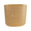 Hoge Planter Thies Mustard gele bloempot voor binnen 26 cm ovaal