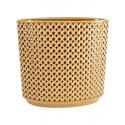 Hoge Planter Thies Mustard gele bloempot voor binnen 26 cm ovaal