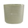 Hoge Planter Thies Olive green olijfgroene bloempot voor binnen 26 cm ovaal