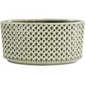 Lage Planter Thies Olive green olijfgroene bloempot voor binnen 26 cm ovaal