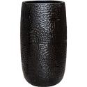 Hoge Pot Marly Black ronde zwarte bloempot voor binnen en buiten 36x63 cm