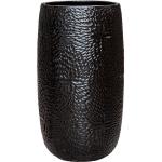 Hoge Pot Marly Black ronde zwarte bloempot voor binnen en buiten 36x63 cm