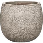 Pot Marly Cream ronde beige bloempot voor binnen en buiten 30x28 cm