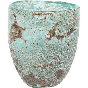 Vase Aya partner ice green glazen vaas 13 cm