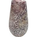 Vase Aya vulcan dark violet glazen vaas 14 cm