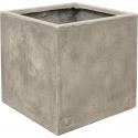Ter Steege Static Cube M 43x43x43 cm vierkante plantenbak grijs