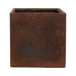 Ter Steege Static Cube M 43x43x43 cm vierkante plantenbak roest