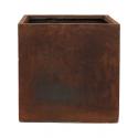 Ter Steege Static Cube L 54x54x54 cm vierkante plantenbak roest